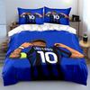 Blue-striped jersey design. Bedding sets Duvet cover sets Duvet covers Pillowcases(1 * Duvet Cover 2 * Pillowcases without duvet insert)