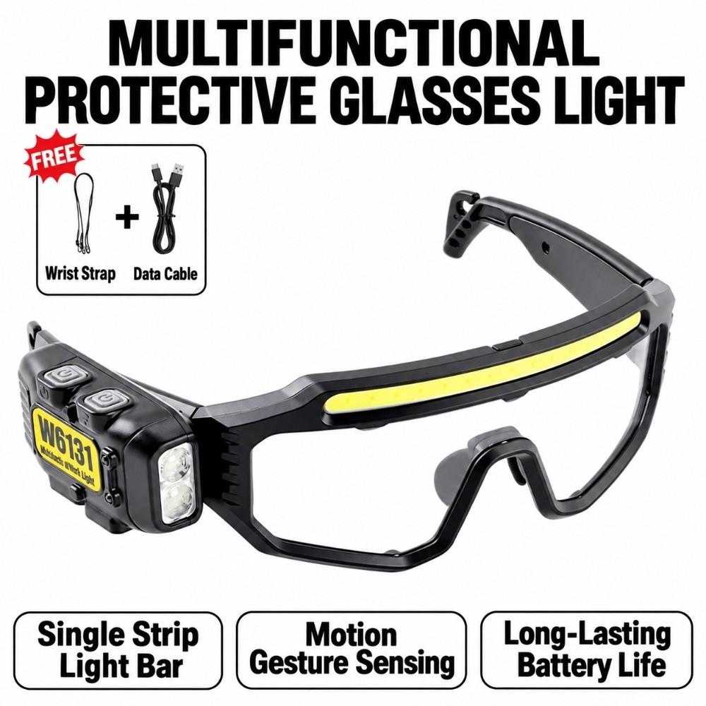 Three Light Source USB Rechargeable Headlamp Multi Angle Multi Angle Work Light  For Adults
