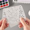 6 Pezzi Template Dettagliati Svuotati Riutilizzabili per Principianti e Professionisti in Journaling o Corsi d'Arte