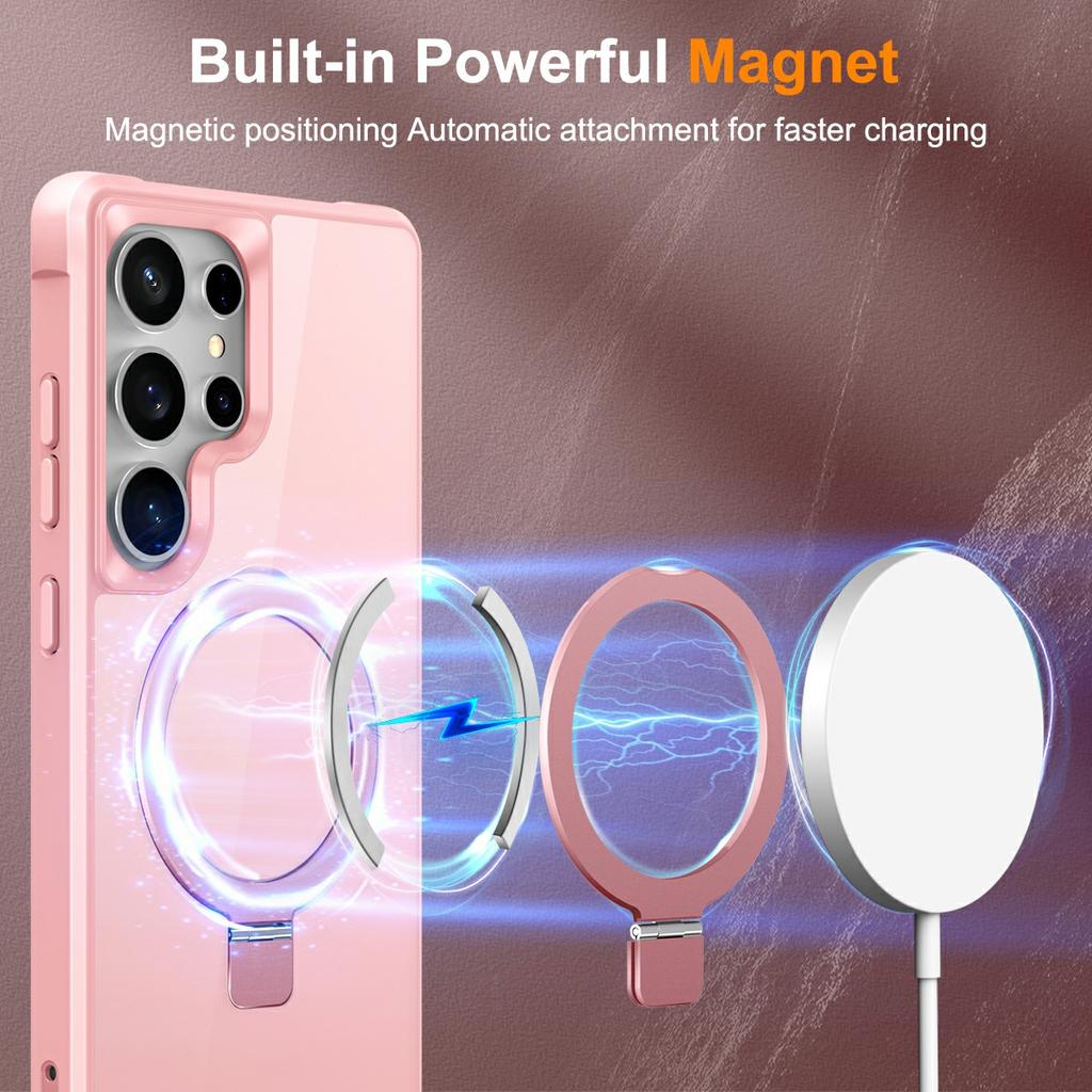 For Samsung Galaxy S26 Ultra Magnetic Case Ring Holder Kickstand TPU + PC Phone Cover
