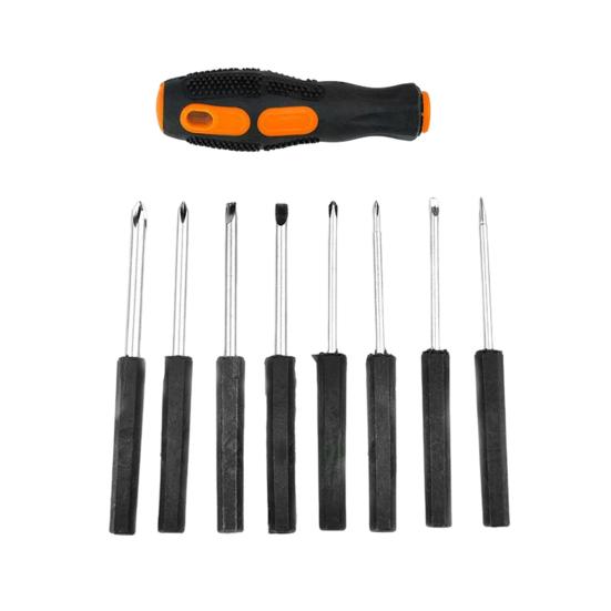 Yousheng 8-In-1 Multi-function Screwdriver Kit Heavy Duty Multi-bit Screwdriver Portable Multi-Purpose Household Screwdriver Repair Tools
