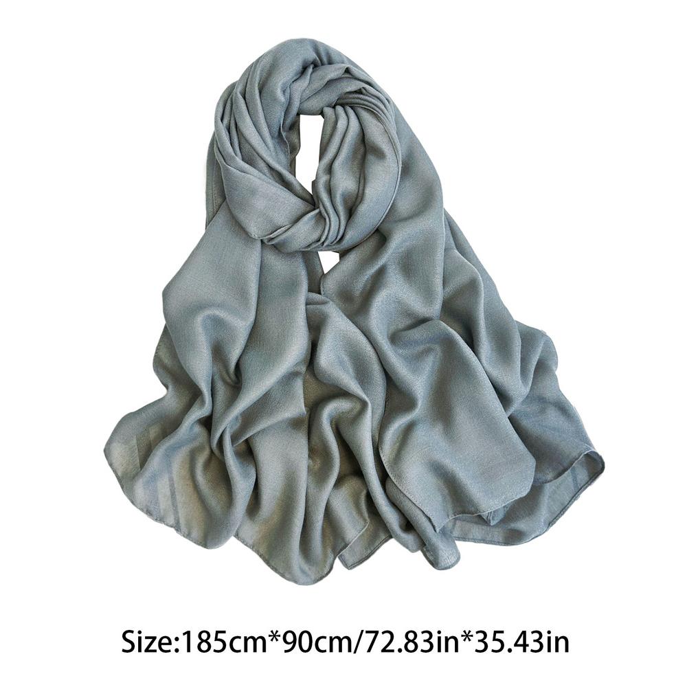Cotton Linen Solid Color Shawls And Wraps Travel Vacation Ladies Elegant Long Shawl Hijab Scarfs Thin Women Scarf