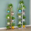 Tiered Iron Flower Stand with Wheels for Indoor/Outdoor Use