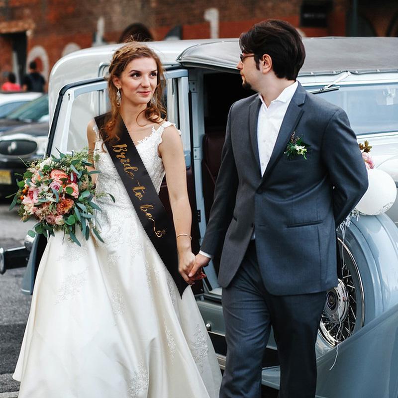 Wedding Decoration Bride To Be Satin Sash Bachelorette Party Girl Hen Night Decoration Bridal Shower Supplies Gift