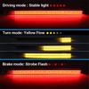 2 Pcs 20cm Motorcycle LED Rear Turn Signal Brake Light Stop Daytime Running Lamp