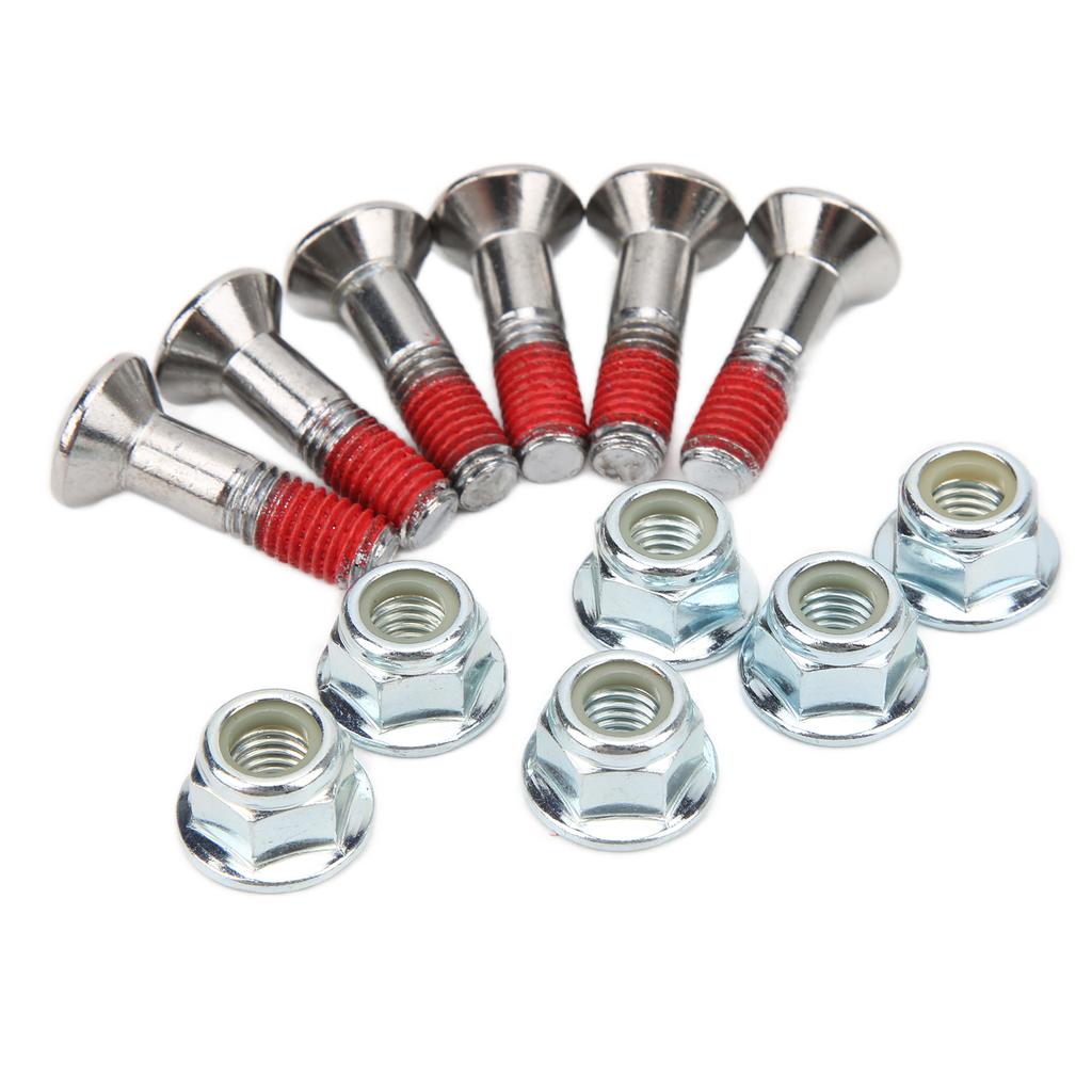 6PCS Sprocket Bolt Kit M8 Aluminium Alloy Nickel Plated Replacement for Yamaha YZ YZF