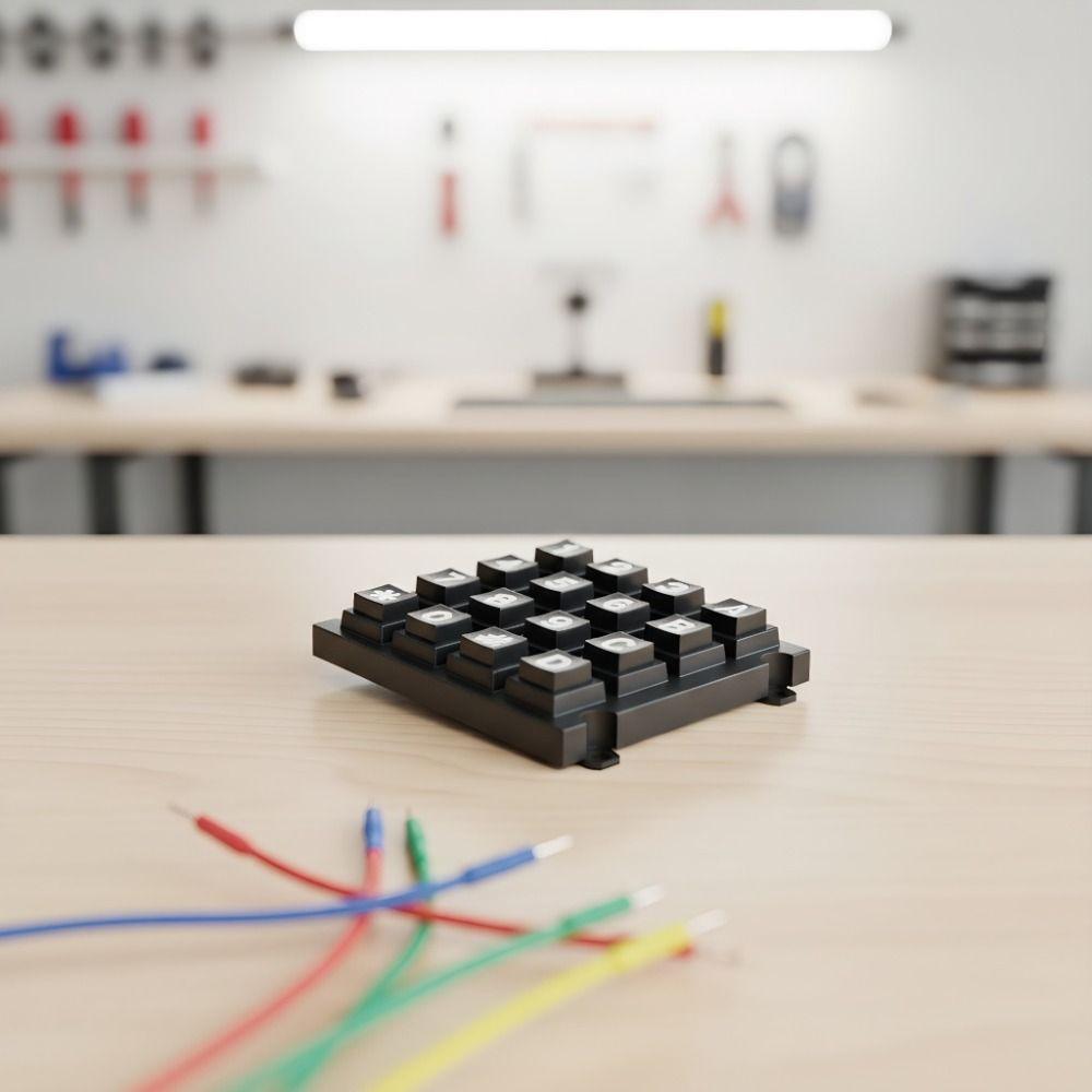 16 Keys External Big Keypad 4x4 Button Keyboard Module Keyboard Module  Electronic Projects