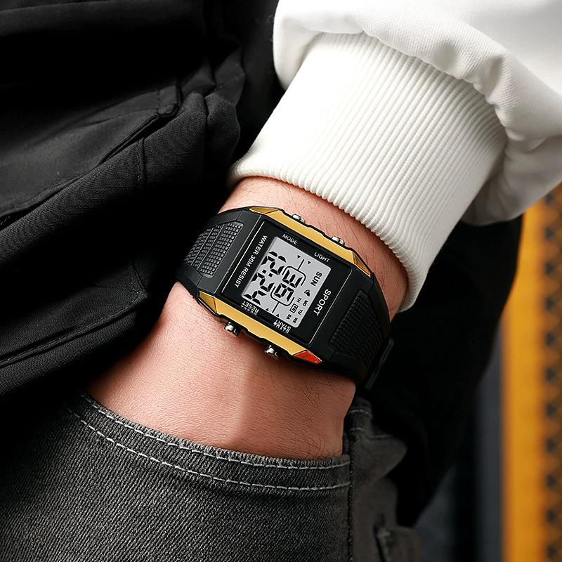 Ceas Digital Electronic Sport de Lux pentru Bărbați Calendar Numărătoare Inversă Rezistent la Apă Ceasuri de Mână Ceas cu Alarmă pentru Bărbați Reloj Hombre