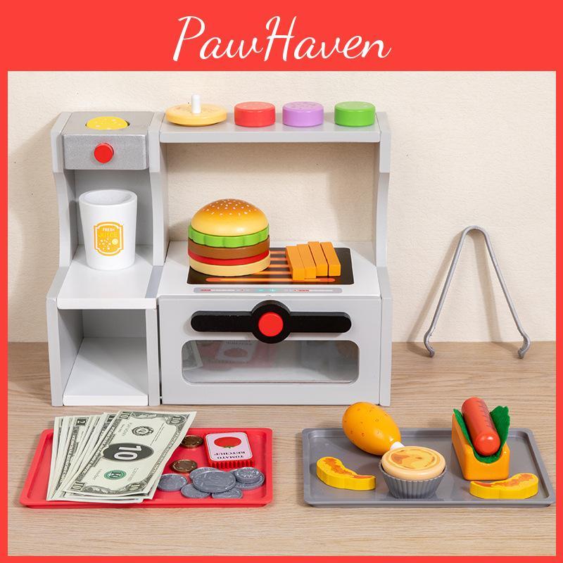 Shop Wooden Role Play Toy With Vending Machine For Creative Play Gift And