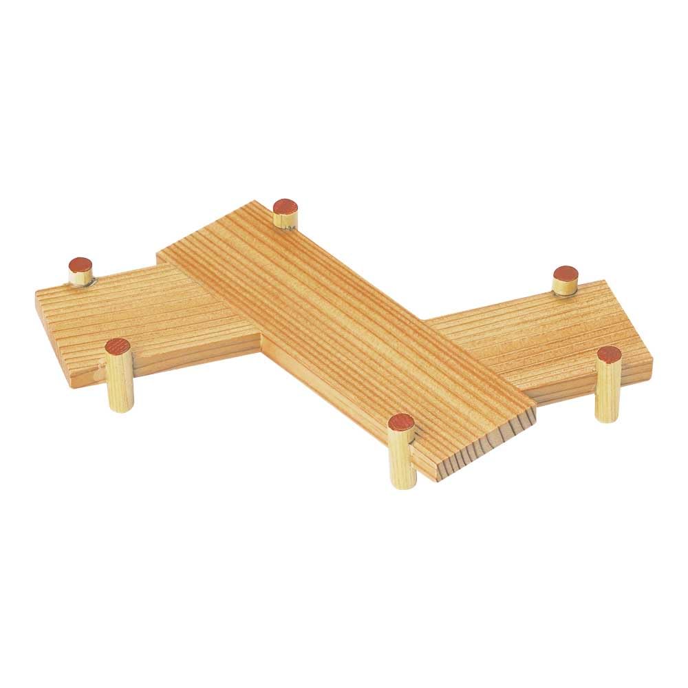 Yamaco Cedar Yatsuhashi Long 38549 (Clear, Flow) 15x15.5xH2.3cm