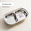 304 Stainless Steel Baby Plate - Compartmentalized, Anti-Fall, Food Safe for Kids