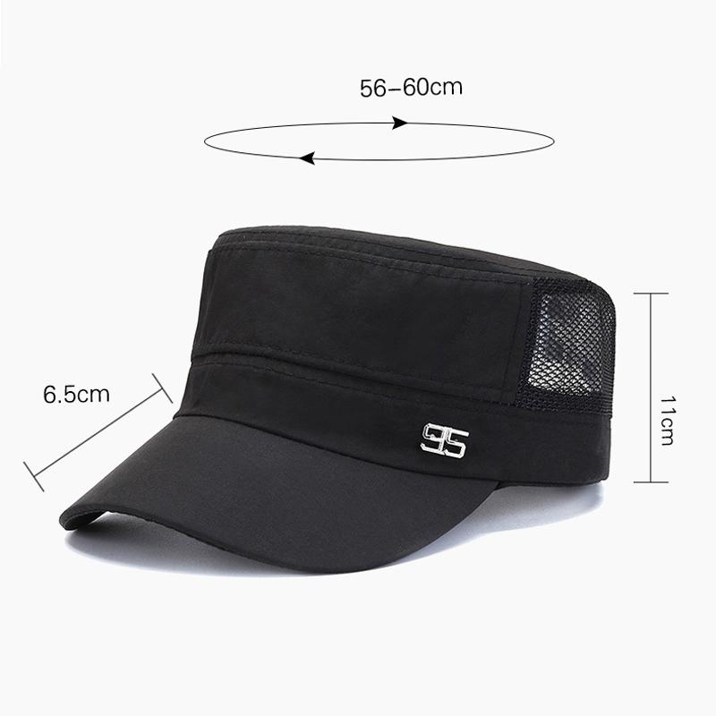 Cappello estivo in cotone, berretti militari da uomo, da esterno, da pesca, in rete, parasole, berretto da baseball, sportivo, esercito, berretto piatto, visiera, cappello con visiera, Gorras