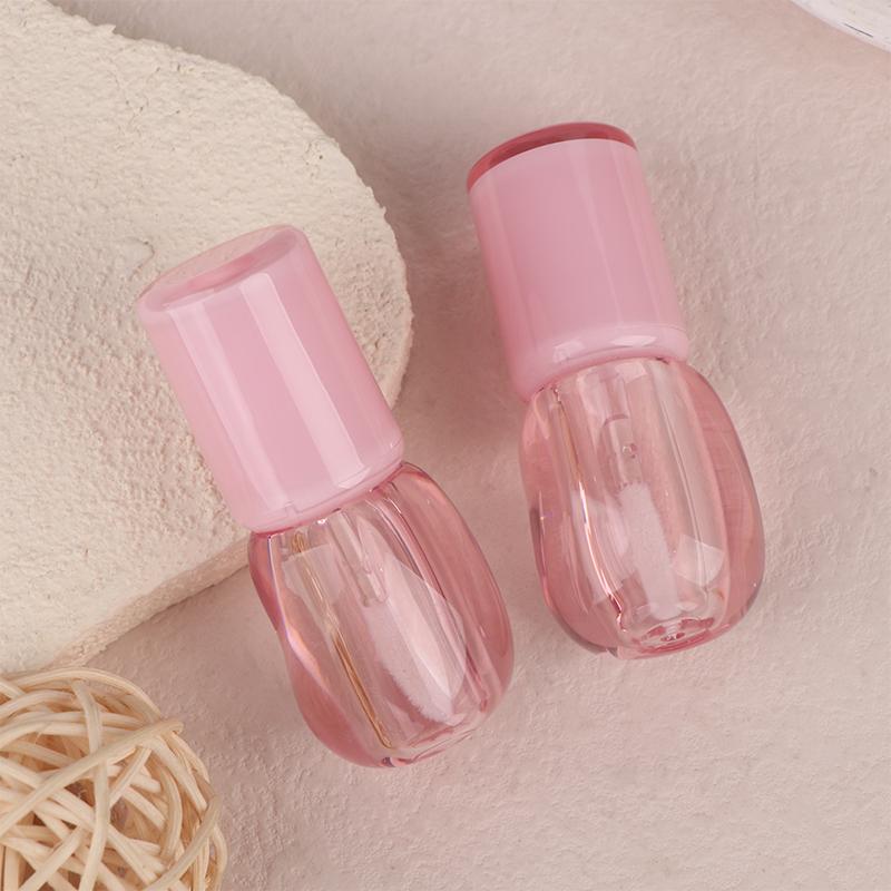 5.1Ml Empty Lip Glaze Tubes Irregular Shape Liquid Lipstick Container Coarse Brush Rod Refillable Lip Balm Travel Sample Bottle