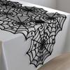 1 Pièce Nappe Chemin de Table Dentelle Noire Toile d'Araignée Halloween Décor Table Cuisine Salle à Manger Fête Intérieur Extérieur Vacances Effrayantes Décoration Maison