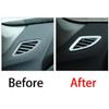 Dashboard Side Outlet Vent 2018-22 Cover Trim Matte Silver For BMW 5 Series G30