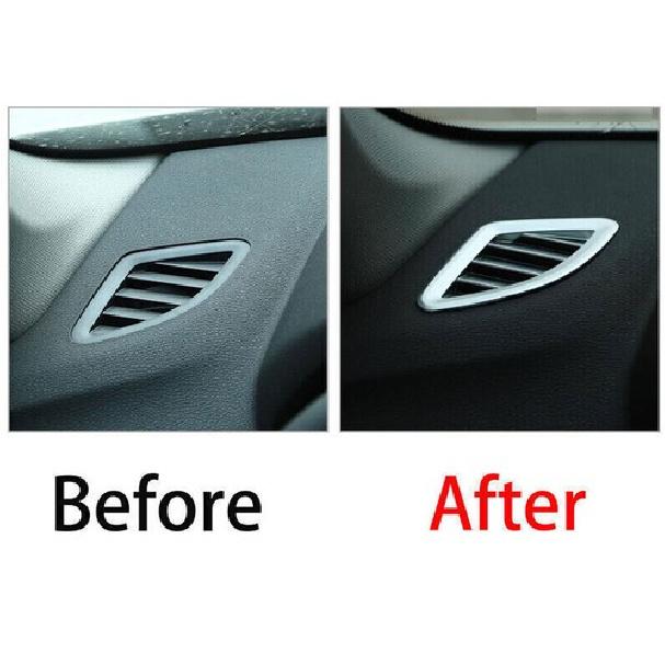 Dashboard Side Outlet Vent 2018-22 Cover Trim Matte Silver For BMW 5 Series G30