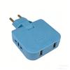European Standard Rotating Plug Adapter – 180° Rotatable Multi-Outlet Extension Socket Cordless, Lightweight & Portable