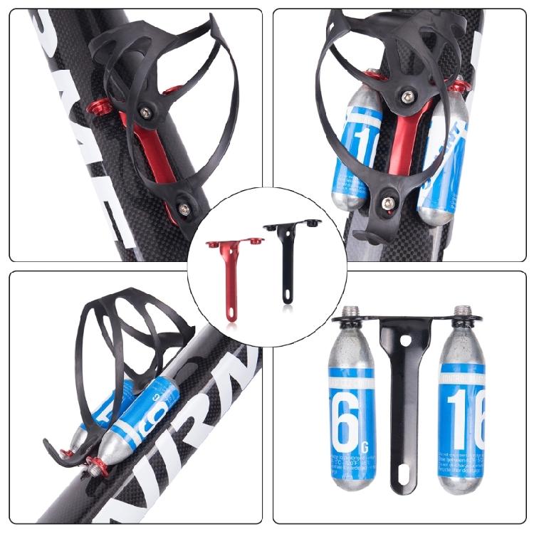 CO2 Cartridges Holder Bracket Mountain Bike Inflating Cartridges Holder Bottle Cage Mount Can Mount 2 Cartridges