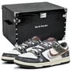 Nike Dunk Slip Resistant Abrasion Resistant Low top Skateboard Shoes Men's White Black Gray IM6670-202(Team1676-S-BOX
