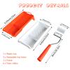 2 Inch Small Paint Roller Kit High-Density Foam Paint Roller Paint Tray Liner For Wall Painting Tools