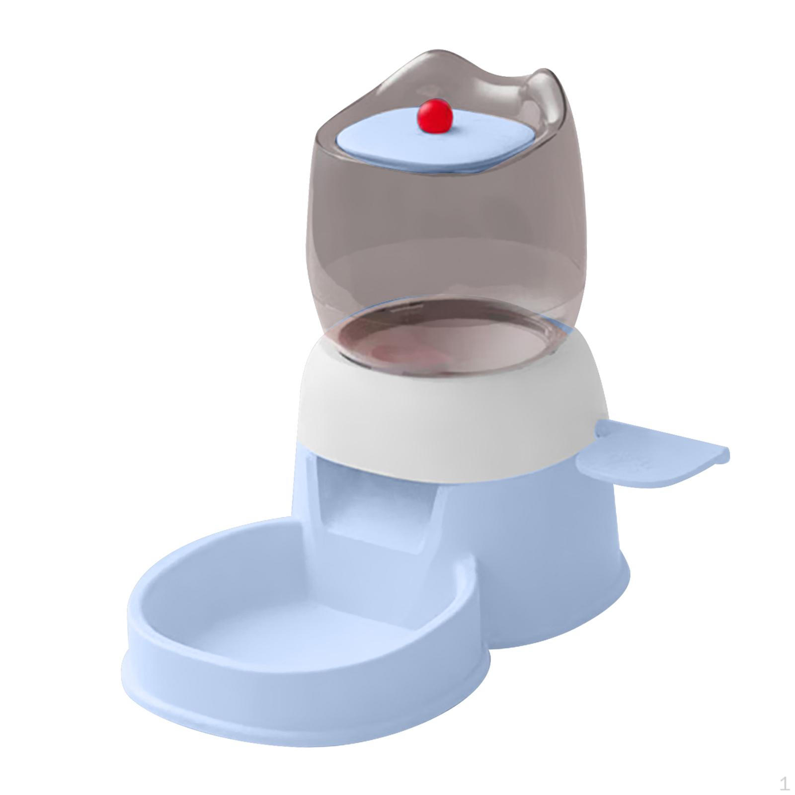 

Диспенсер для еды и воды для питомцев объемом 2 л с функцией нажатия синий