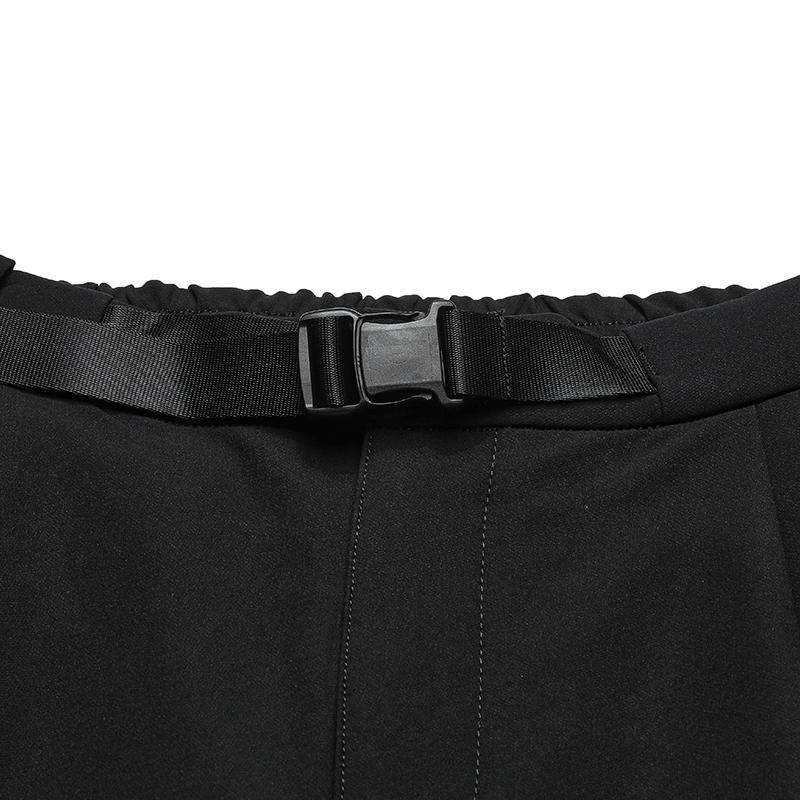 Fila Fitness Fashionable Casual Solid Color Comfortable Versatile Straight Leg Waterproof Woven Pants Men Bottoms A51M541804F-BK