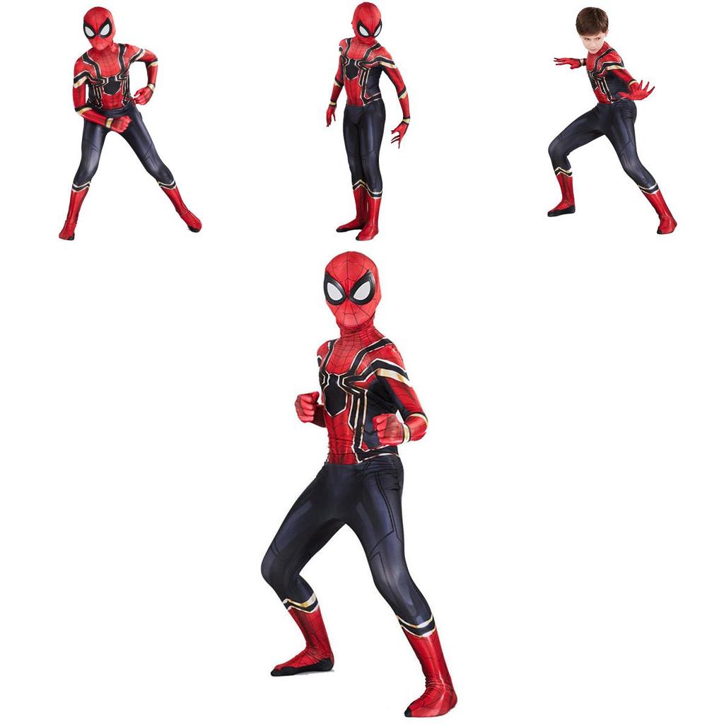 Iron Spiderman Suit Superhero Costume Cosplay Jumpsuit With Exquisite Workmanship