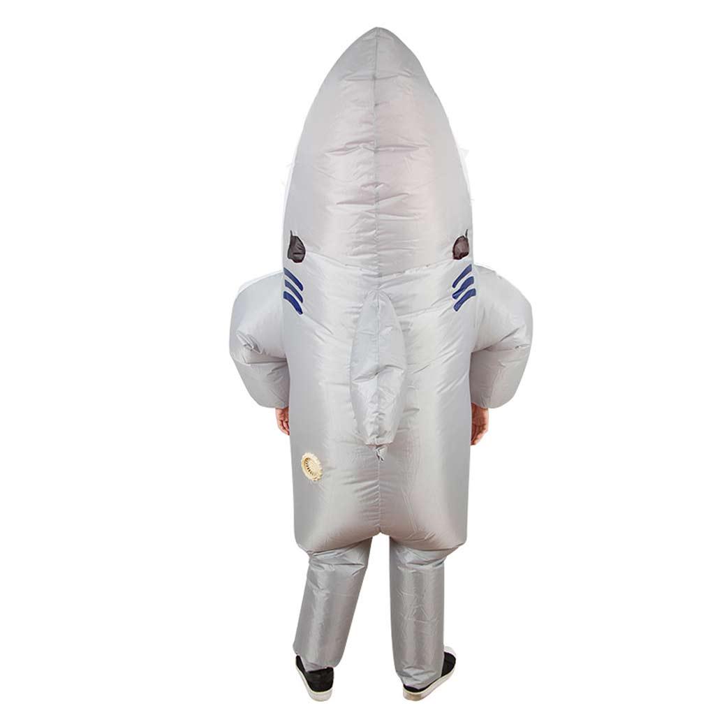 Buy Horror Inflatable Shark Costume Adult Outfit Halloween Carnival ...