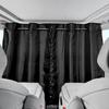 COBIVI Car Car Divider Curtains with Extendable Improves Air Conditioning Opens and Closes In the Thick Checkered 110cm Long X 160cm Privacy Emergency