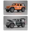 1/32 Scale Wrangler 4X4 Toy Car Models Alloy Diecast 6 Doors Opened Sound Light Pull Back Scale Model Cars Toys Holiday Gifts