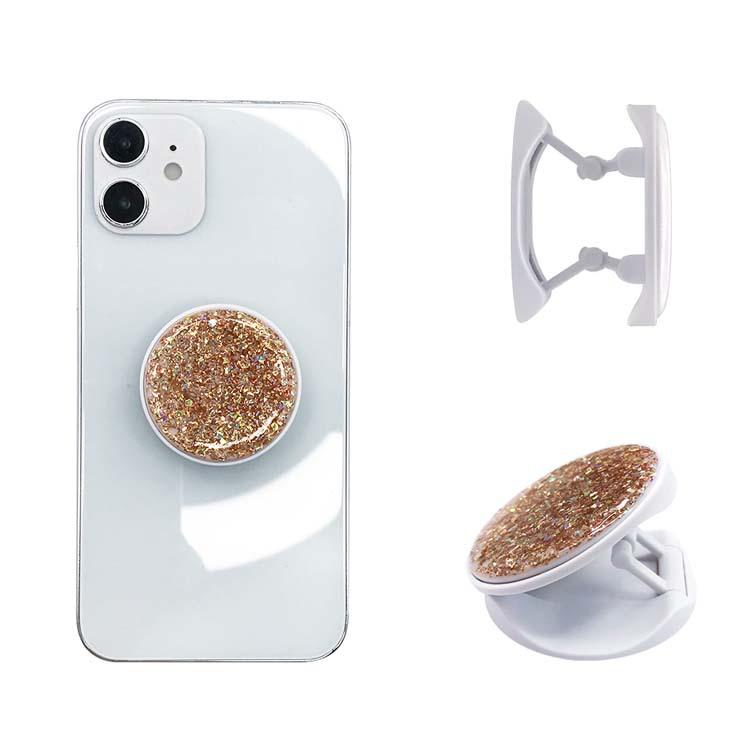 

25 Epoxy Glitter Airbag Folding Phone Stand with 3M Adhesive Folding Stand мерехтіння/шампанського