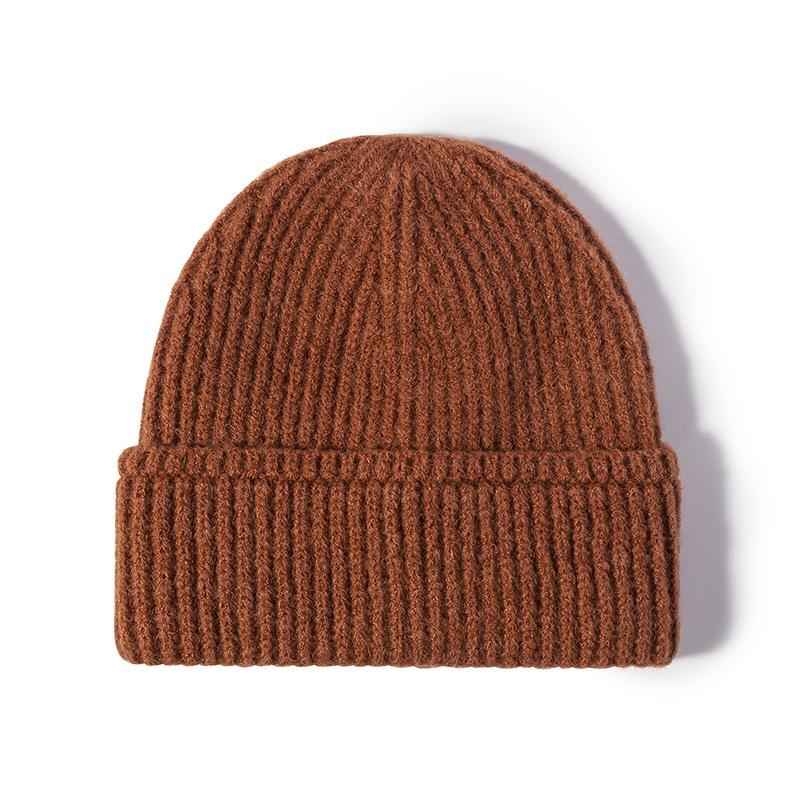 unisex beanies hats for men and men autumn winter caps skullies solid color knitted hats