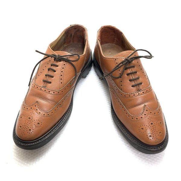 ITSHIDE England Goodyear Welt Full Brogue Wingtip Command Sole Shoes Brown 26.5-27.5(USED)