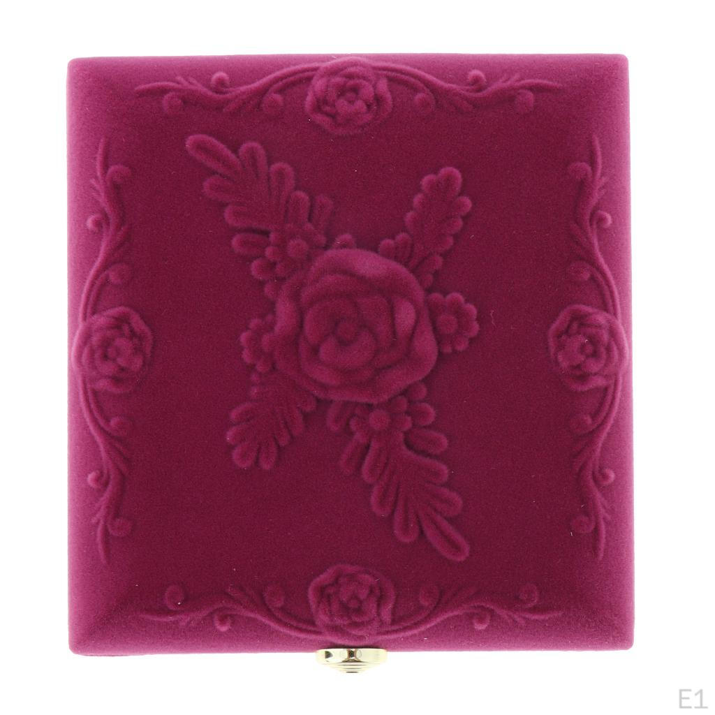 Embossed Gift Box Jewelry Holder Storage Case with , for Necklace, Bracelet, Rings, Display -