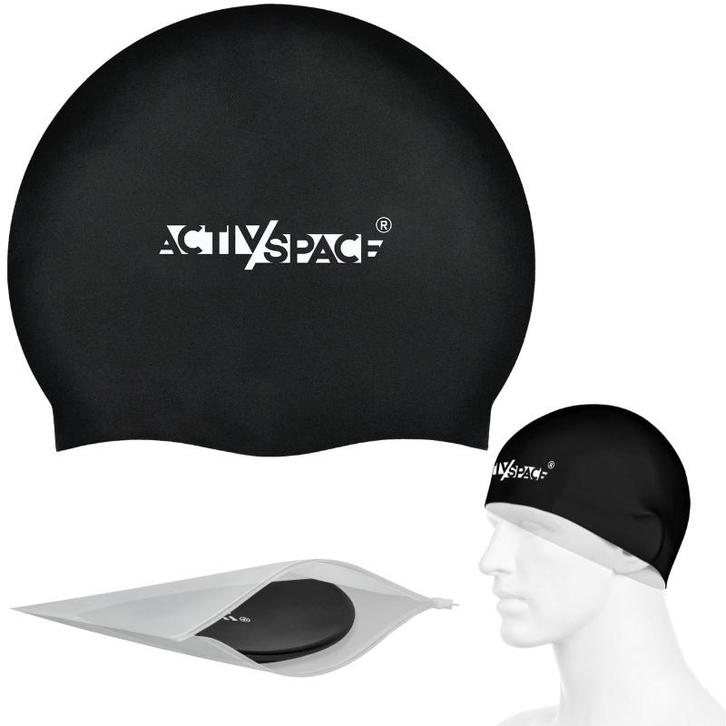 Pro swimming cap for the pool - black