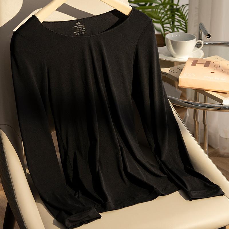 37 ℃ Constant Temperature Ultra-thin Thermal Underwear Skin Care Clothes Spring and Autumn Women's Clothes Suit Hyaluronic Acid Skin Care Clothes