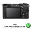 Screen Protector - Phonillico - Sony Alpha 6700 - Pack 2 - Plastic Film - Scratch-resistant