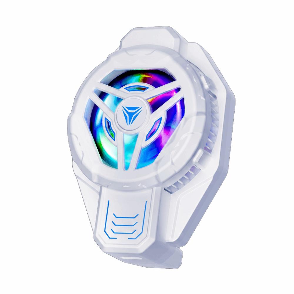 Fast Cooling Mobile Phone Cooler 2 in 1 Mobile Phone Cooling Fan  Gaming Accessories style2-white