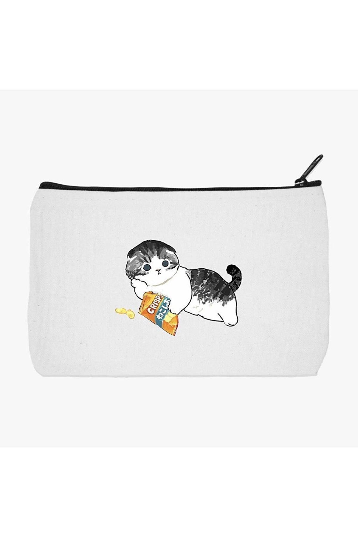 

Подставка для карандашей с принтом Cat Eating Chips