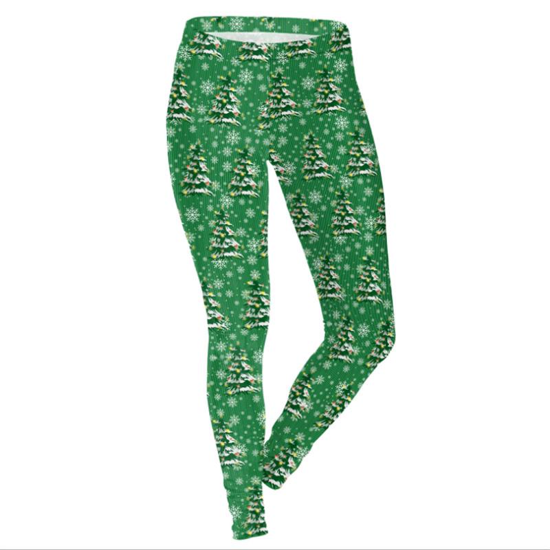 Christmas Yoga Pants Women Xmas Printed 