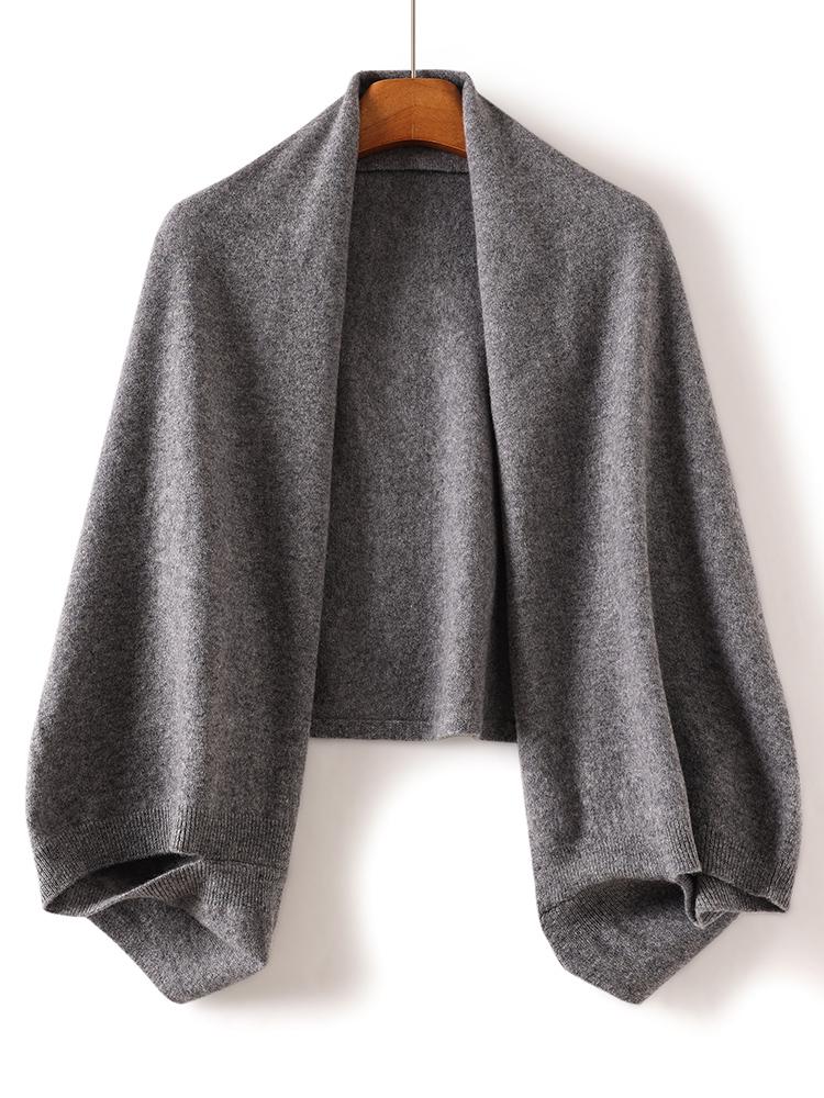 100% Wool Women Shawl Wrap Scarf Two Purposes Knitted Spring Accessories Cape Casual Soft Scarves Warm Cozy Fashion Mantles