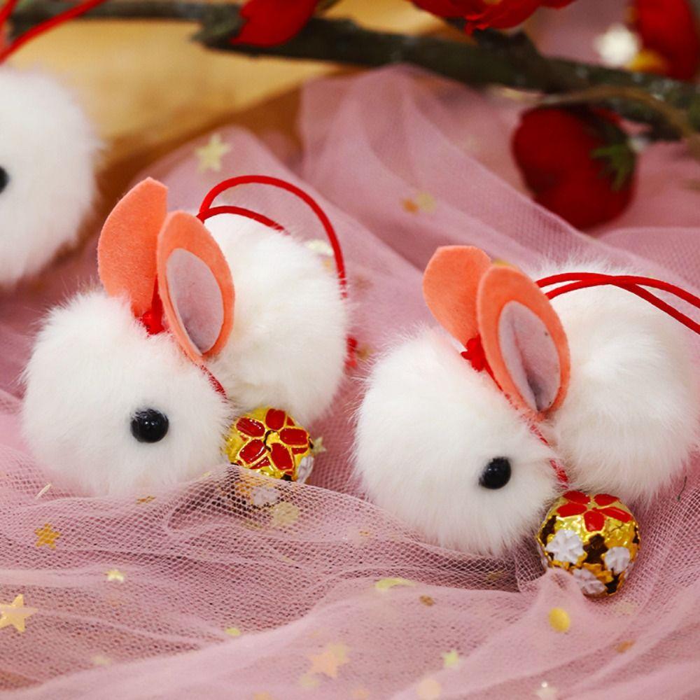 Mid-Autumn Mid-autumn Rabbit Plush Keychain Little Rabbit Plush Schoolbag Pendant  Lady Girls