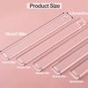 5 Pairs Clay Rolling Pin Guides for Dough Thickness 2/3/4/5/6mm Polymer Clay Thickness Ruler Clay Roller Tools