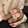 2025 Season Fashion Slippers Women Wear Shabken Shoes Versatile New Casual Boken Flip-flops Sandals