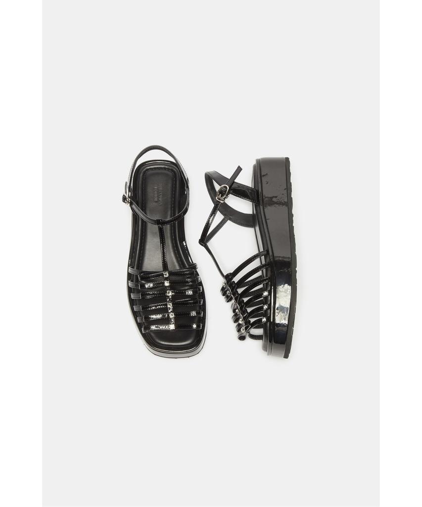 Suecomma Bonnie Multi-Strap Platform Sandals(Black)_Dg2Am26039Blk