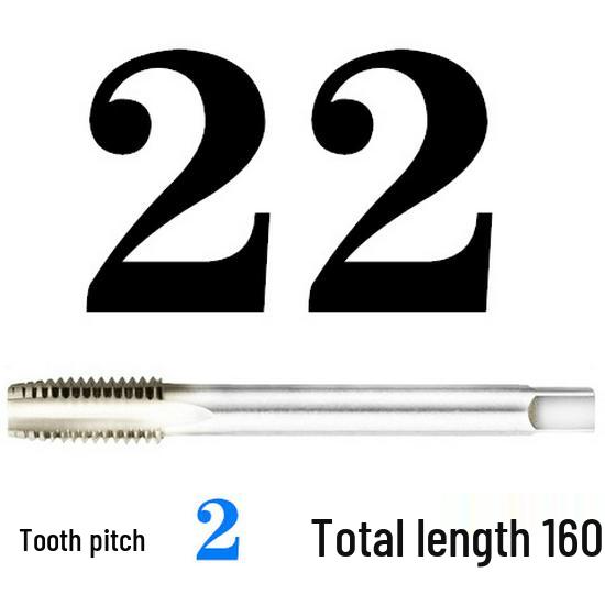 Extended Shank Fine Thread Tap for Hand and Machine Use, Non-standard Sizes M4-M24