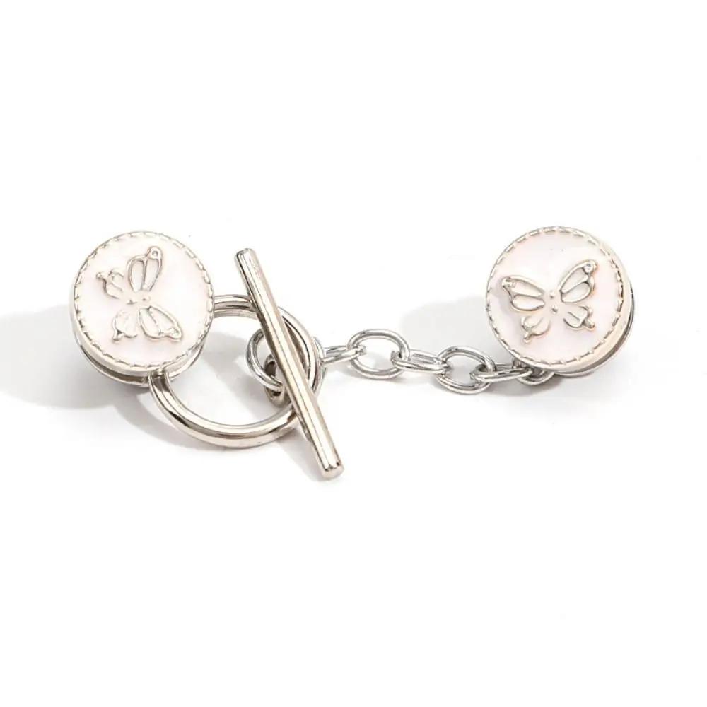 Anti-light Brooch Close Neckline Decorative Brooch Neckline Fixed Pin Pearl Brooch Pant Waist Tightener Pins Button Clip