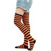Halloween Long Striped Knee High Stocking Anime Witch Socks Women Party Costume Prop Xmas Dress Up Accessories Daily Wear Thin