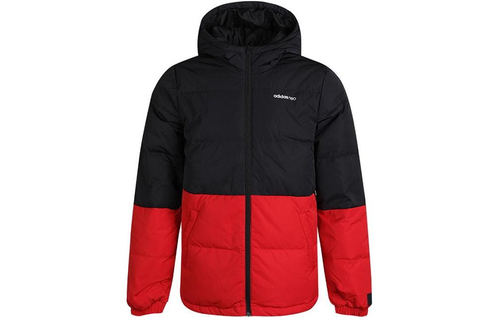 Adidas Neo Down Jackets Men s Red Hooded Moderate GJ8788 XS