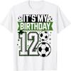 Birthday Boy Tees 12 Soccer Its My 12th Birthday Boys Soccer T-Shirt